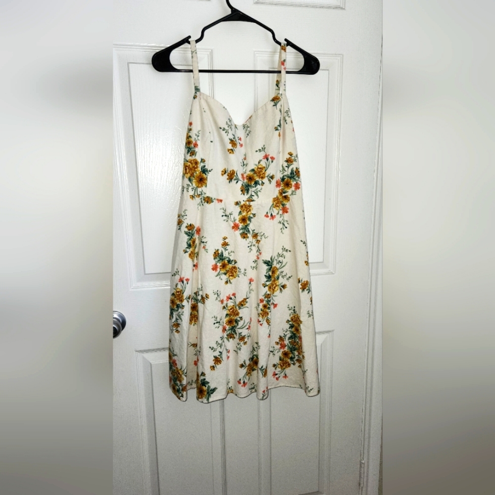 A-line floral dress xl